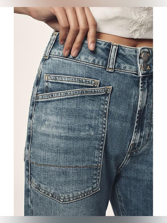 Pilcro Denim - Pilcro by Anthropologie | Women’s The Wanderer Mid-Rise Relaxed Jeans Lonnie 28